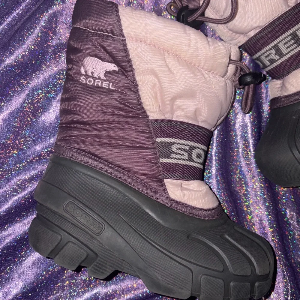 Kids Purple Sorel Snow Boots